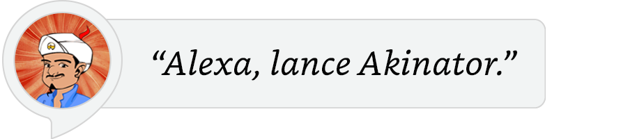 Alexa lance Akinator